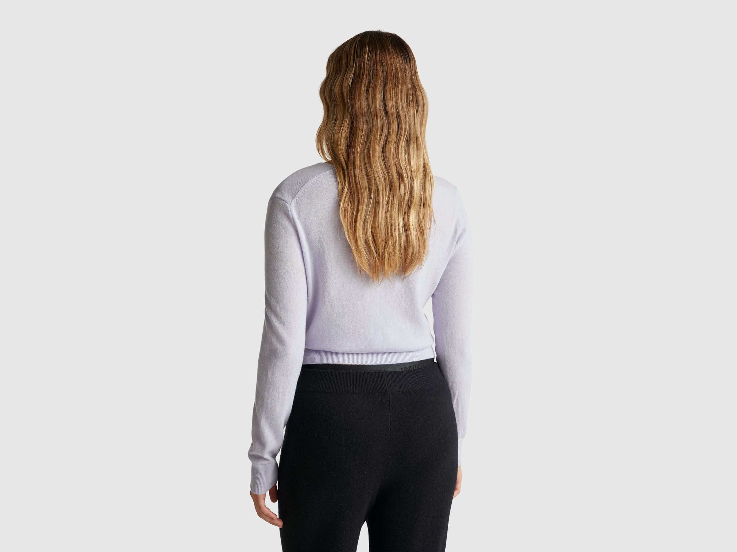 V NECK SWEATER L/S Women image number 2